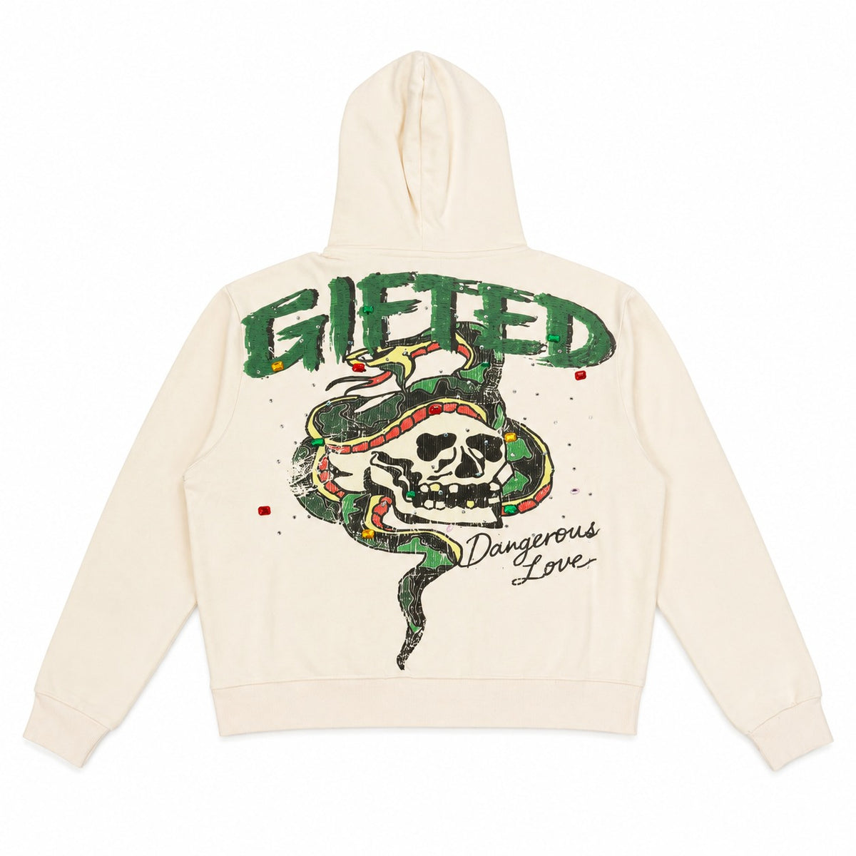 DANGEROUS LOVE HOODIE CREAM