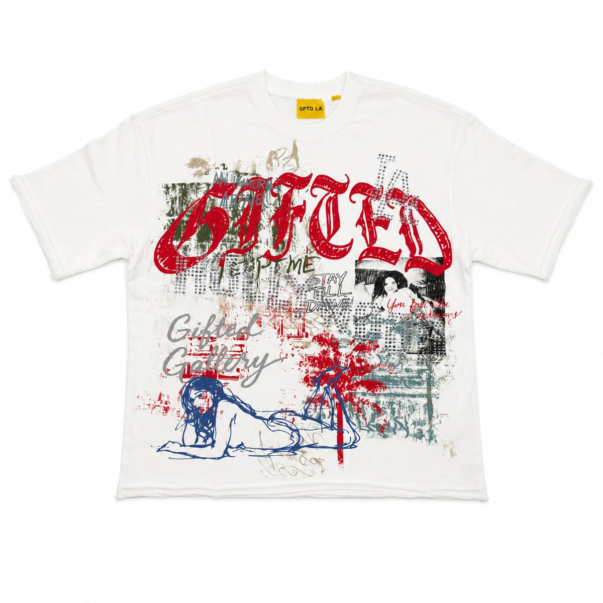 GALLERY FRENCH TERRY TEE WHITE