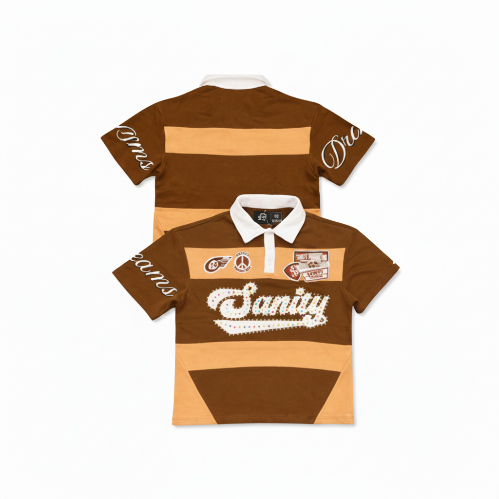 POLITICS| BROWN POLO TEE