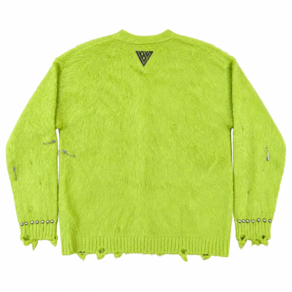 VALABASAS CAN'T HIDE GREEN CARDIGAN Green back flat lay