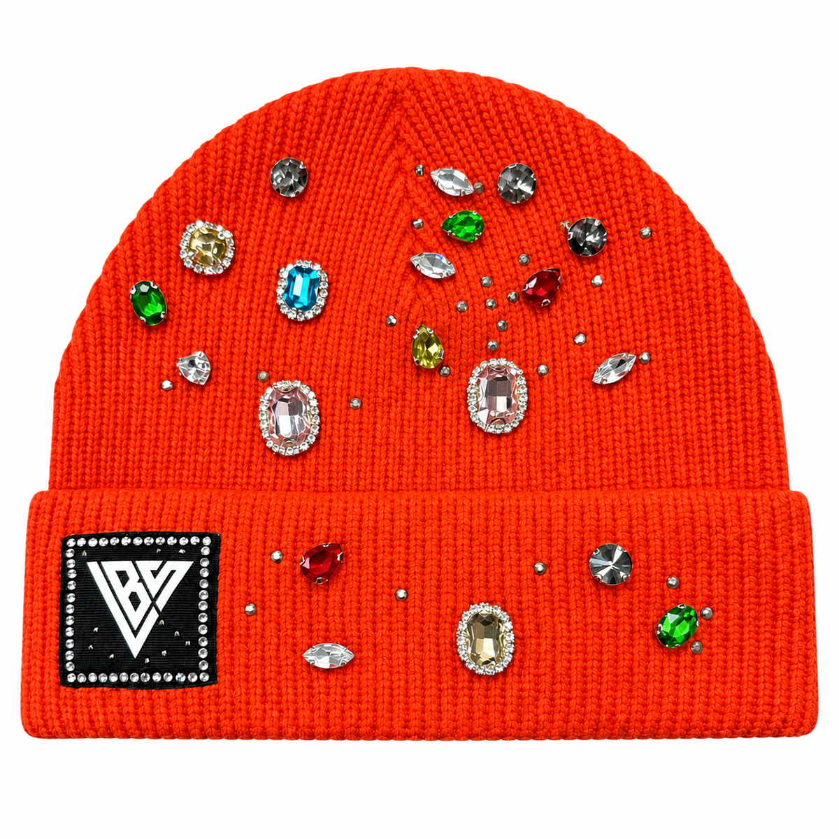 Valabasas Jackpot Beanie Orange — front flat lay