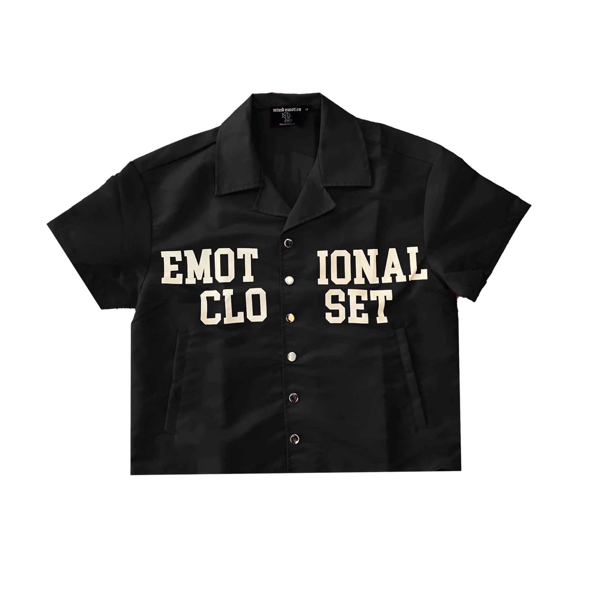 MIXED EMOTION| BLACK BACKYARD BUTTON UP