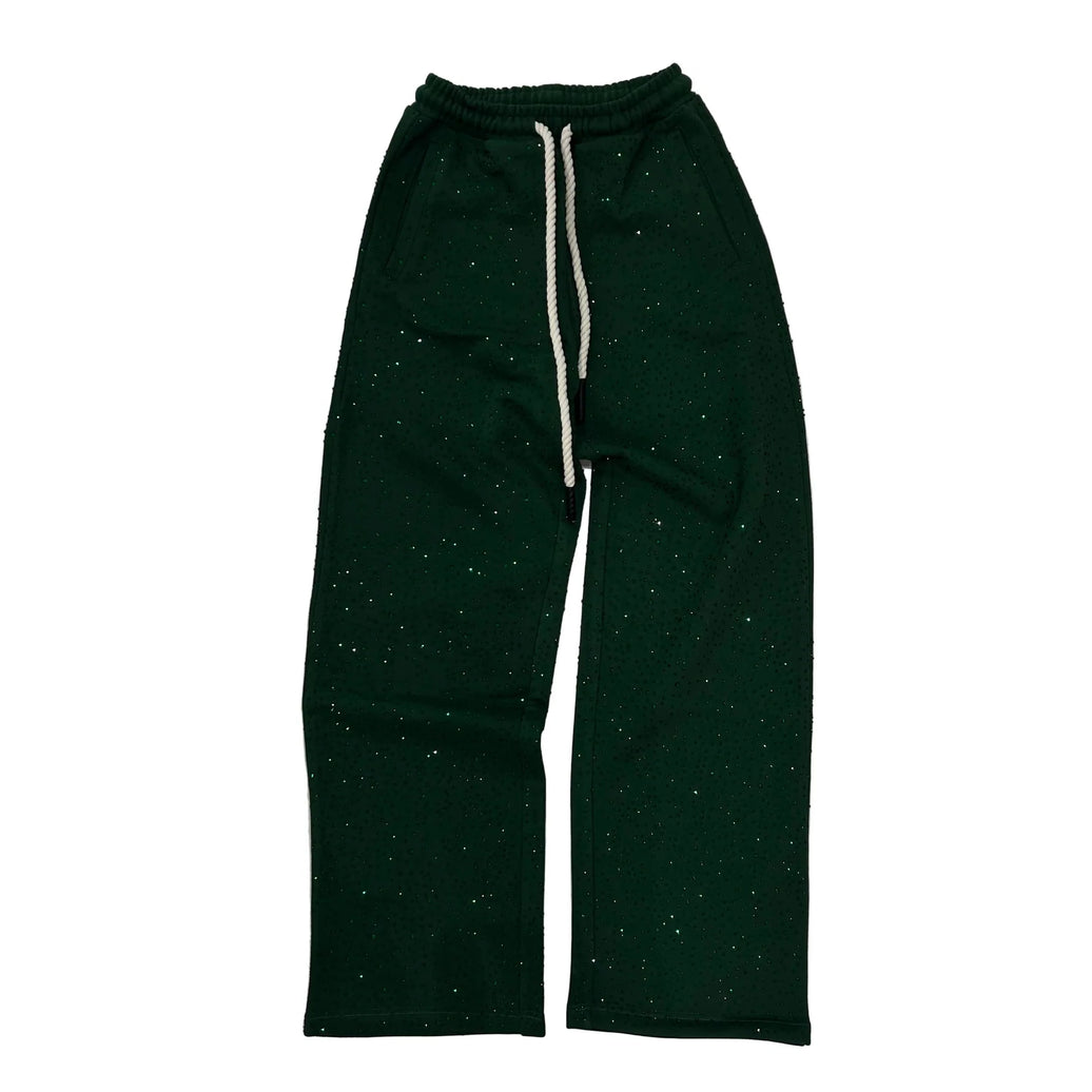 HYPEBOYS| GREEN BLING SWEATPANTS