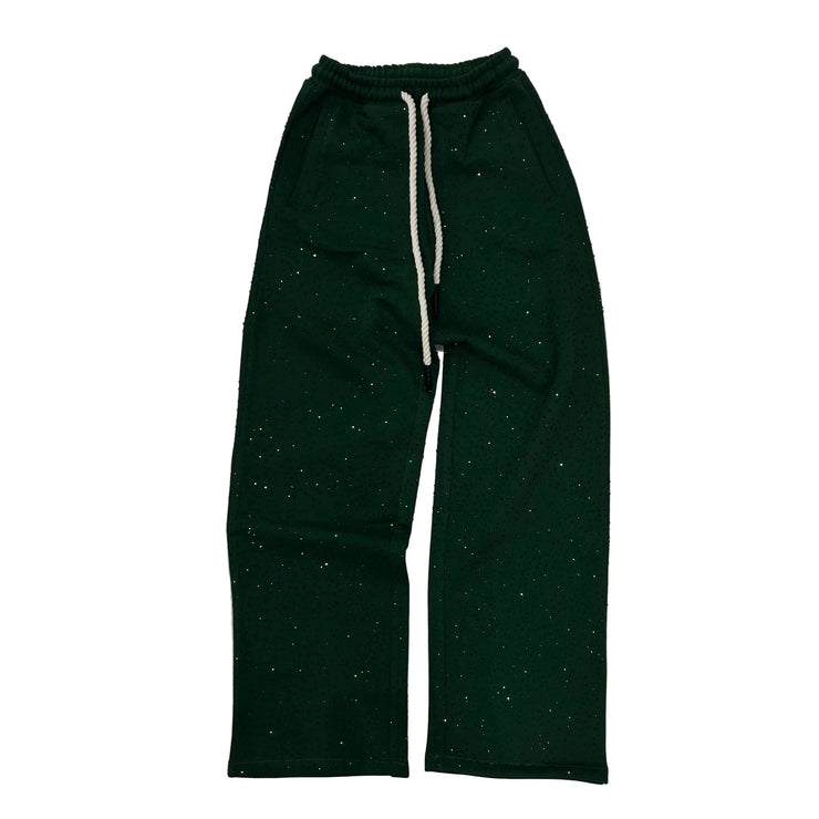 HYPEBOYS| GREEN BLING SWEATPANTS