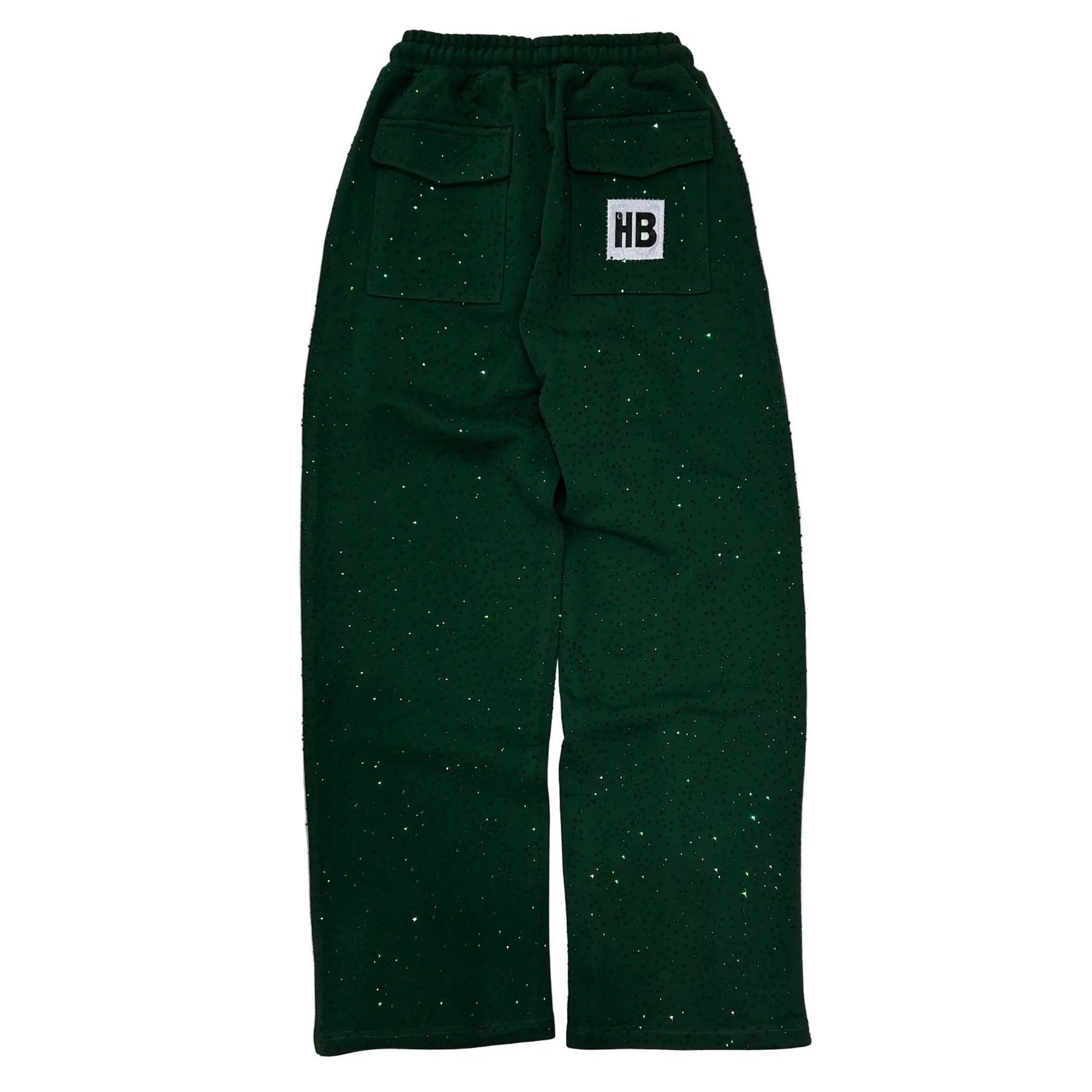 HYPEBOYS| GREEN BLING SWEATPANTS