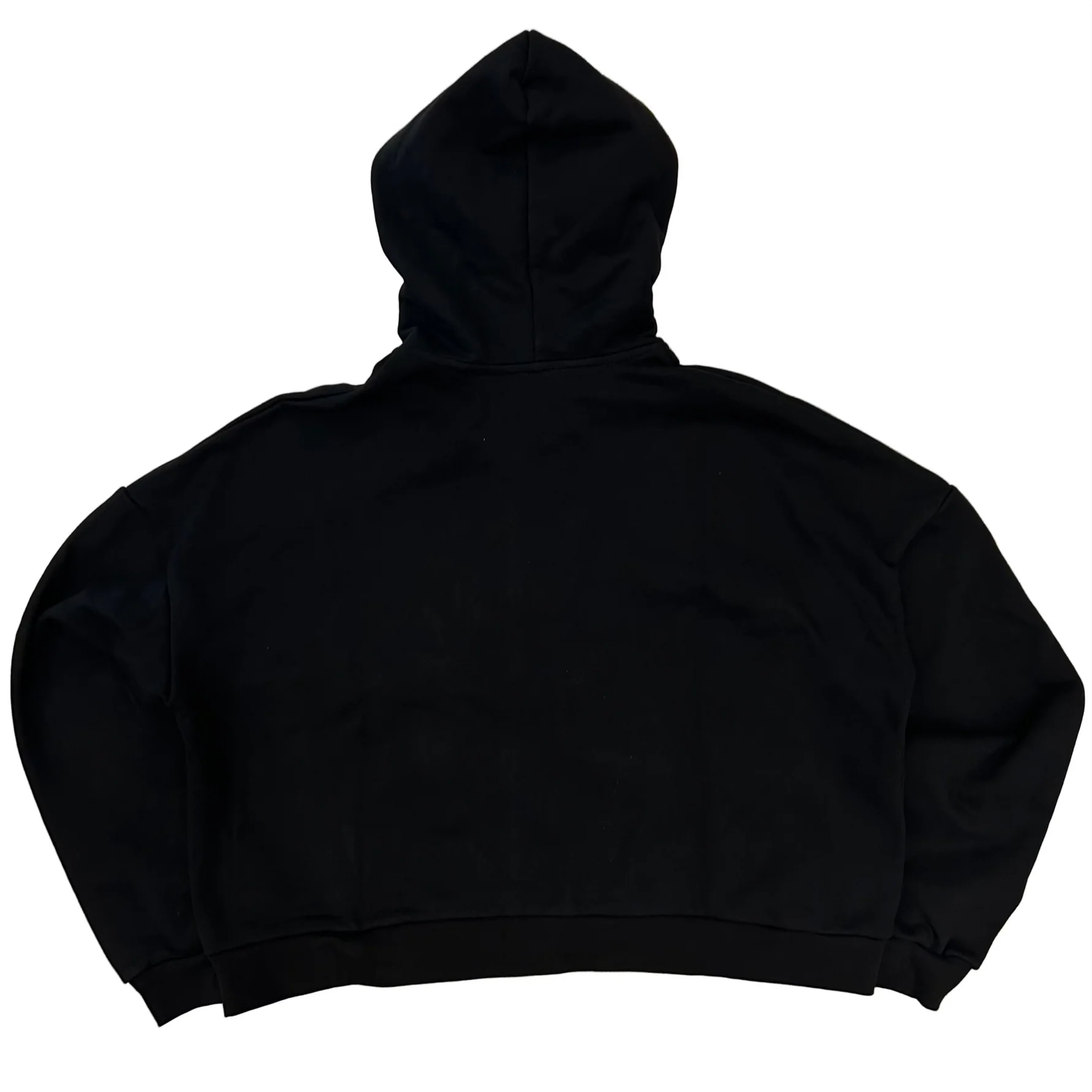 HYPEBOYS| BLACK DOUBLE ZIP UP HOODIE