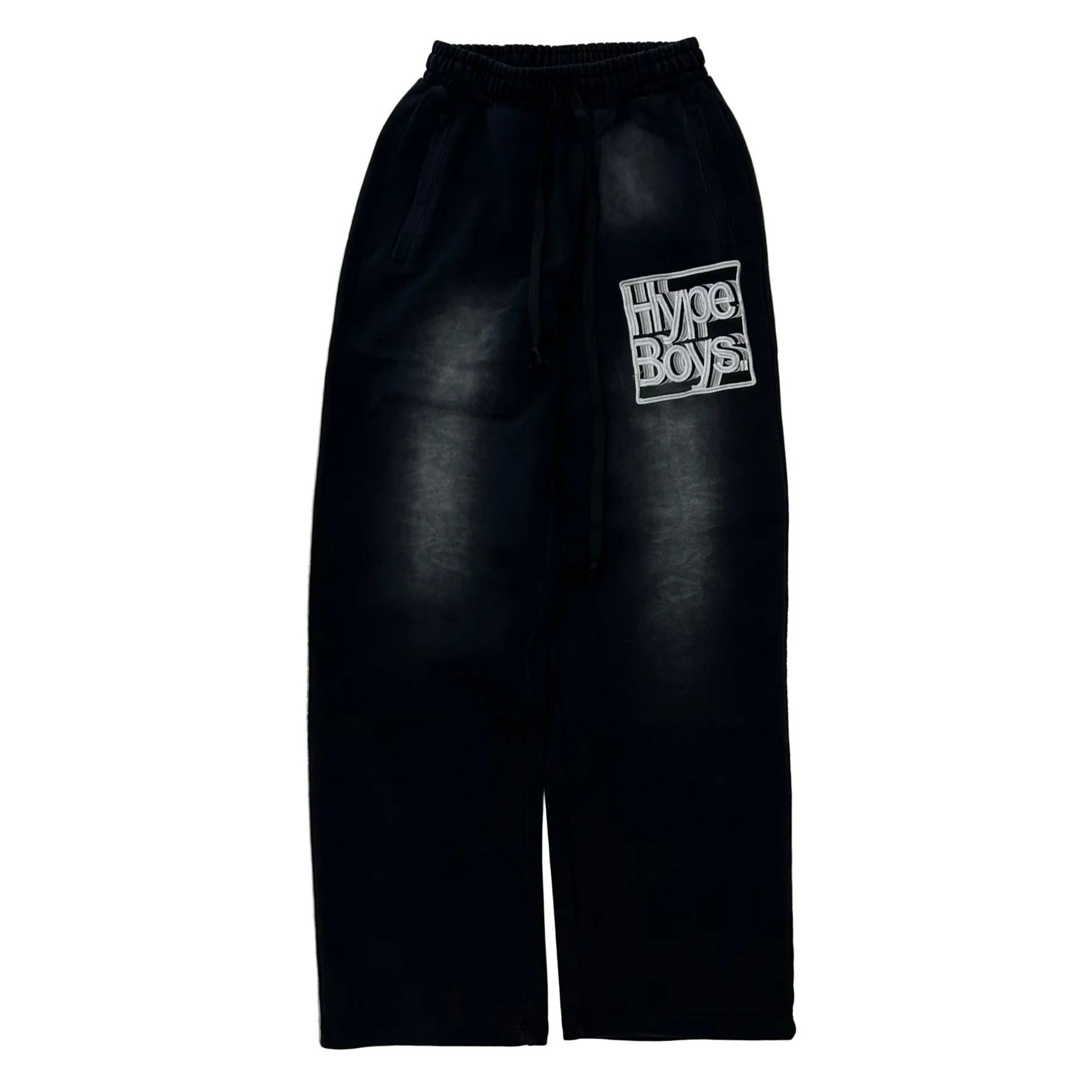 HYPEBOYS| BLACK FADED SWEATPANTS