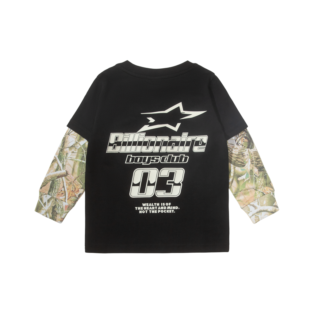 KIDS BB DIRT LONG SLEEVE KNIT black back view
