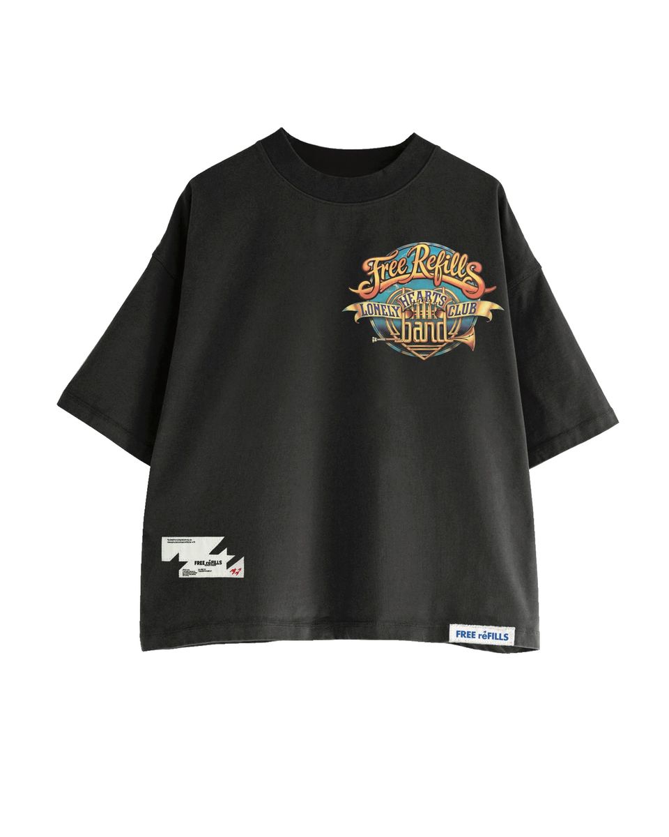 LONLY HEARTS TEE BLACK