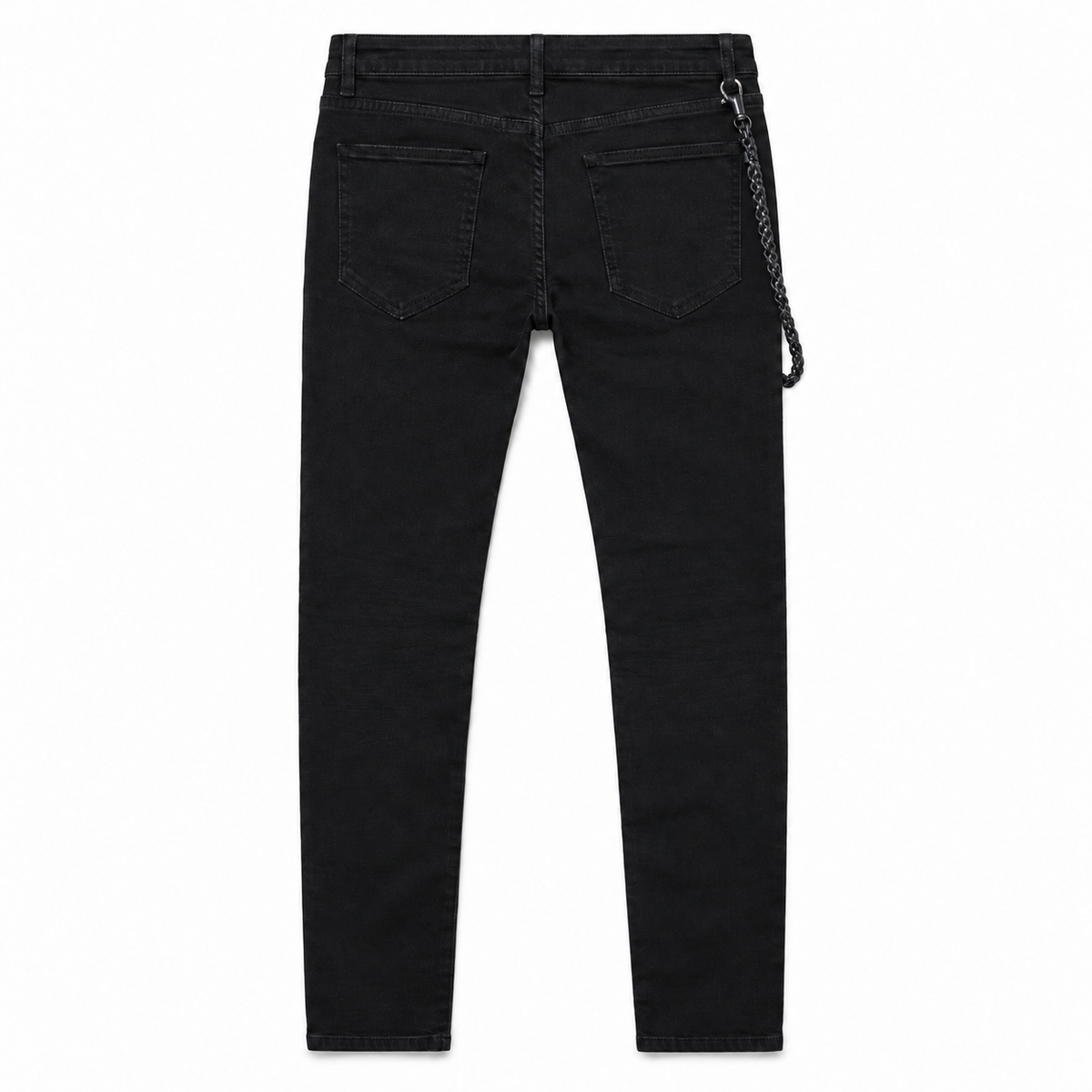 MIDNIGHT BLACK | DARK SHADOW DISTRESSED JEANS