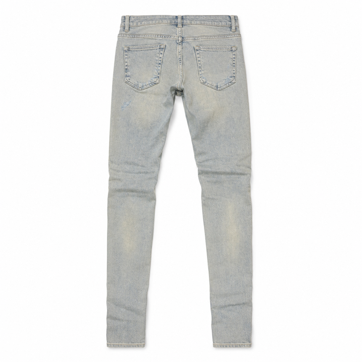 SHREDDED SKINNY DENIM BLUE