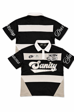 POLITICS|POLO TEE BLACK