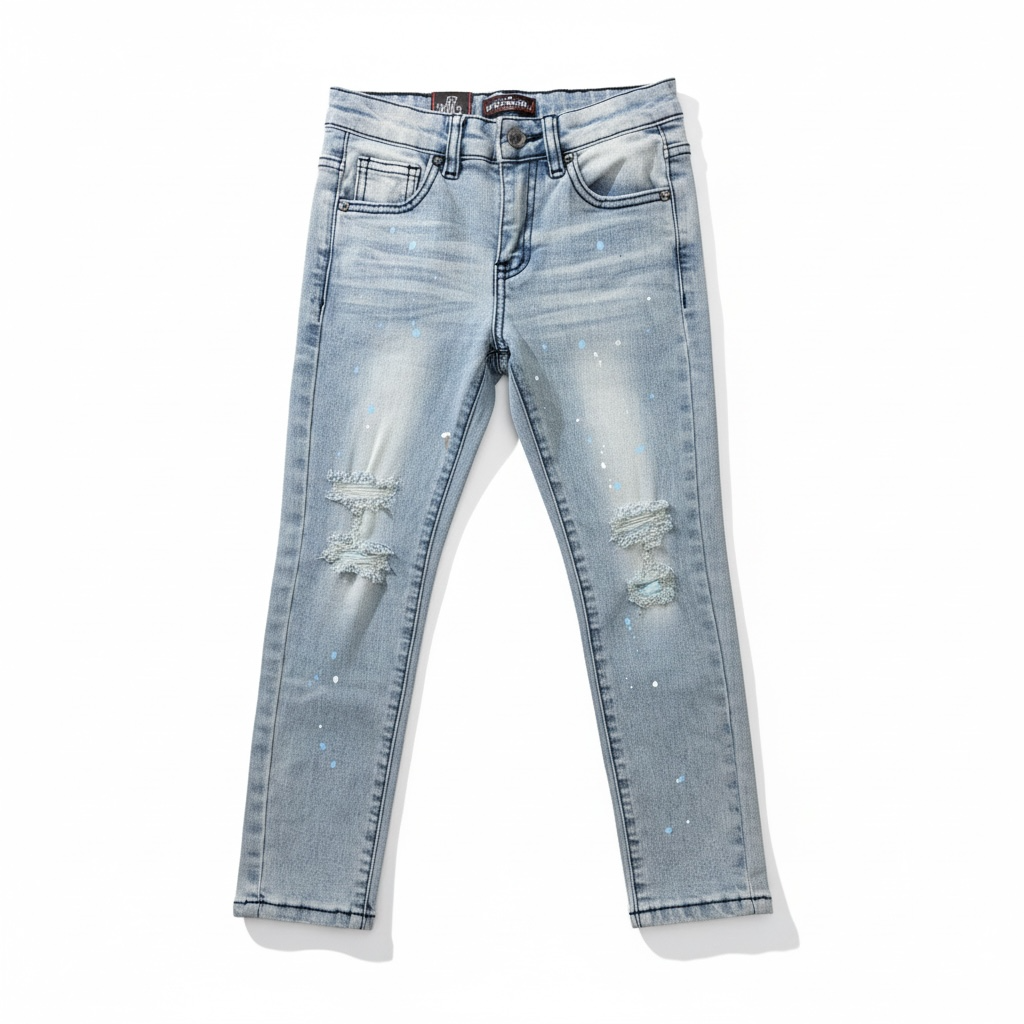 DENIMICITY| KIDS LIGHT BLUE WASH SLIM FIT JEAN