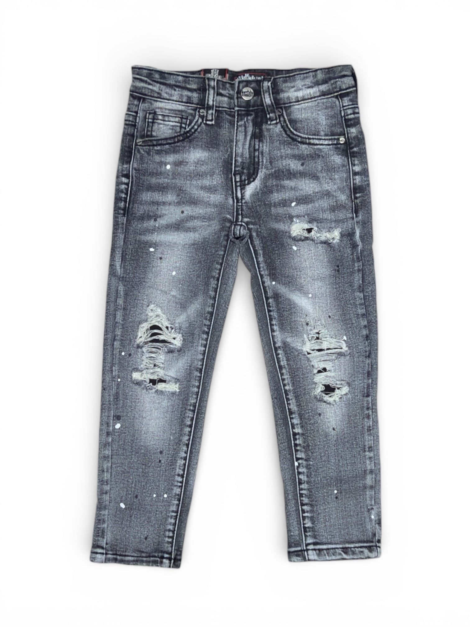 DENIMICITY| KIDS LIGHT GREY WASH SLIM FIT JEAN