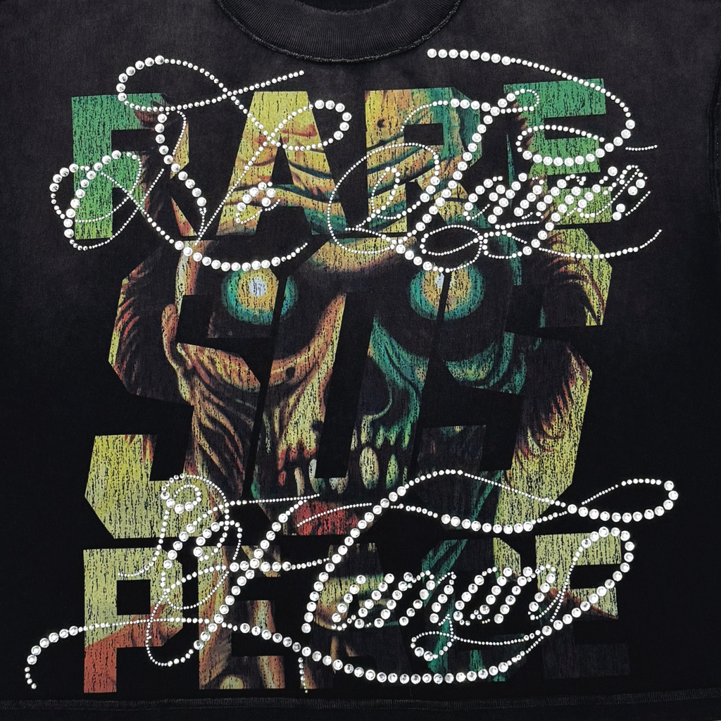 RARE PEACE| NIGHT REAPER CUTOFF TEE