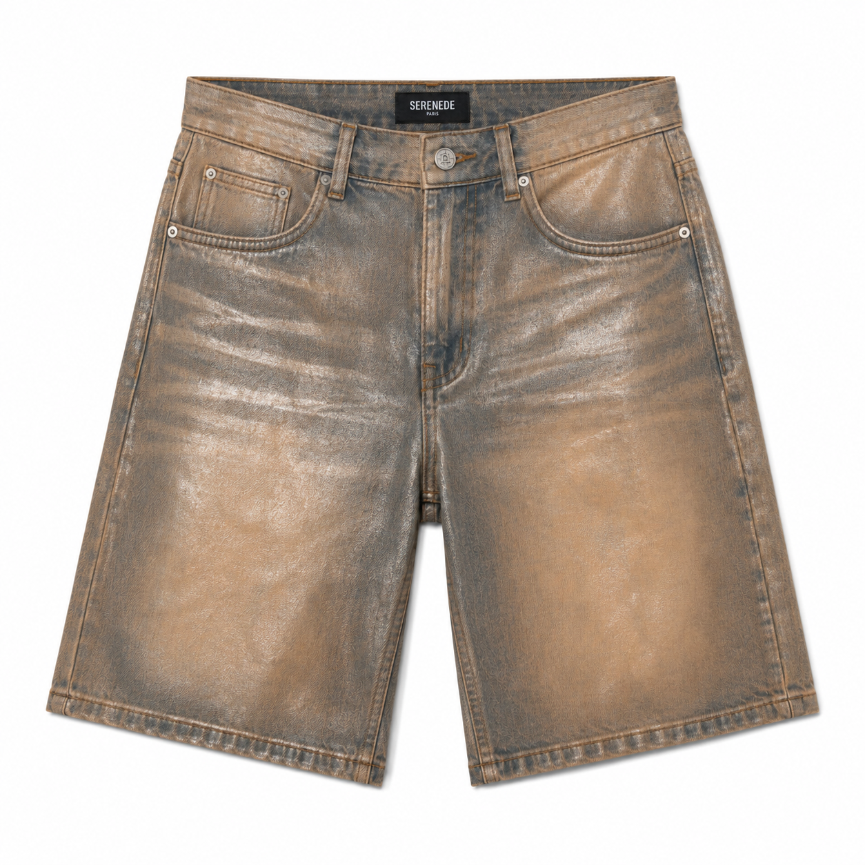 SERENEDE|QUANTUM DENIM SHORTS