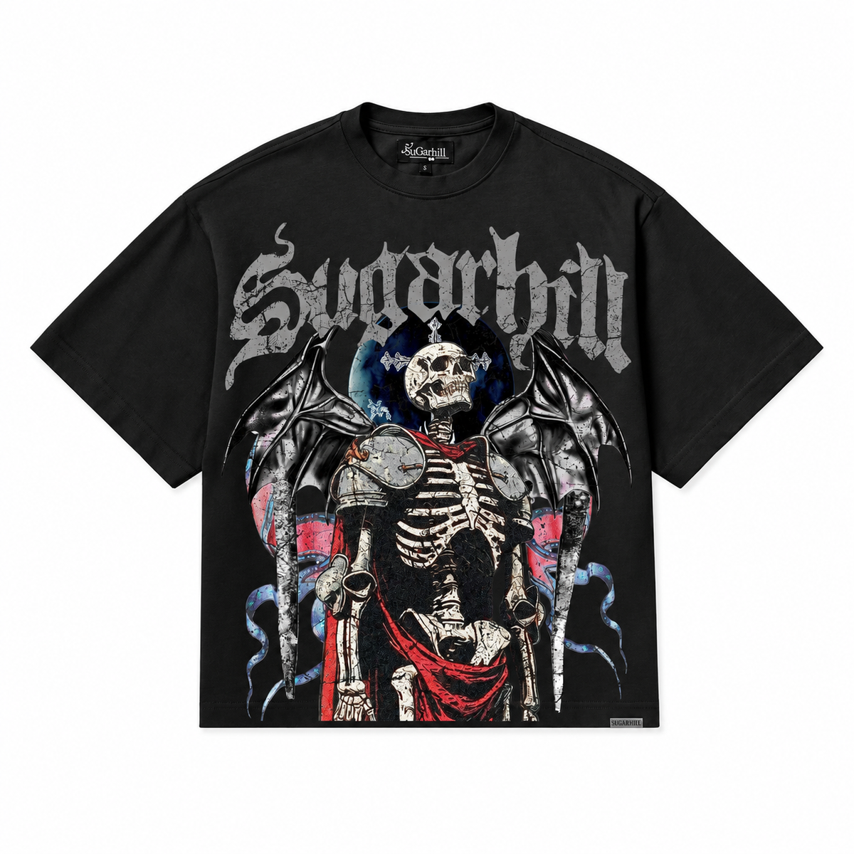 SUGARHILL DREAD T-SHIRT - BLACK front product flat lay