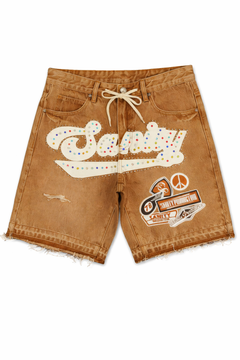 POLITICS| BROWN JEAN SHORTS