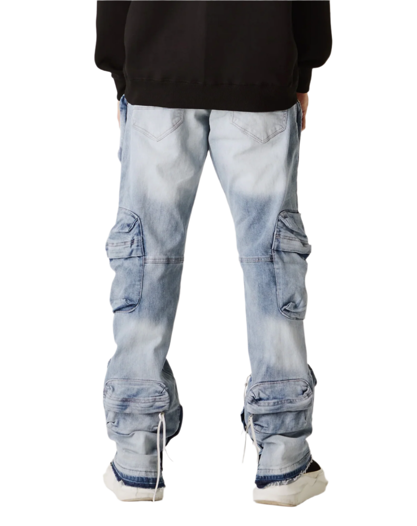 JORDAN CRAIG| Iced White Stacked Jeans