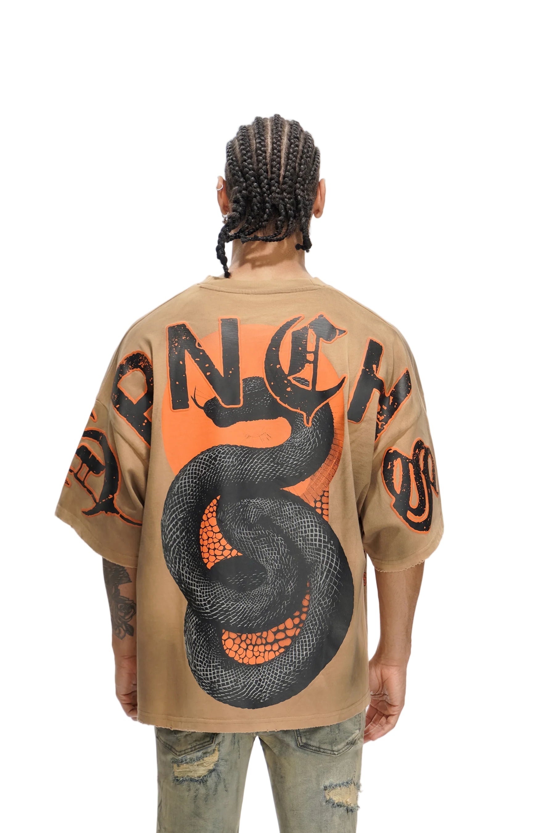 TRNCHS| RUTHLESS SOIL BROWN VINTAGE TEE