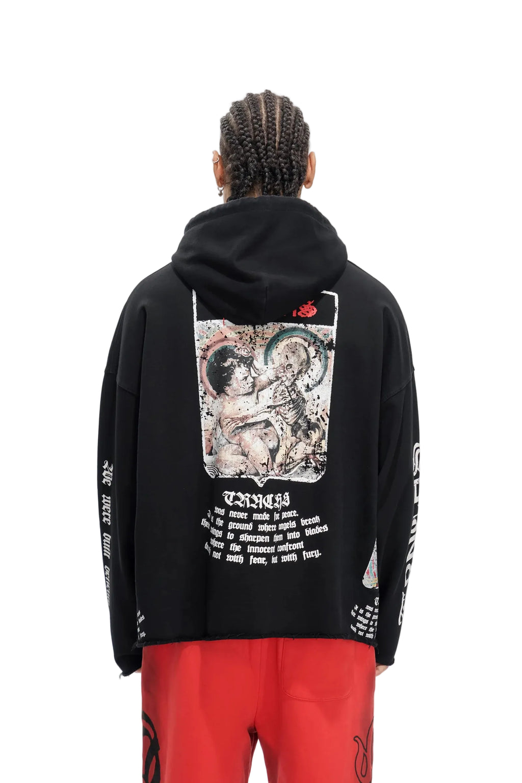 TRNCHS| MILITANT GOTHIC HOODIE BLACK