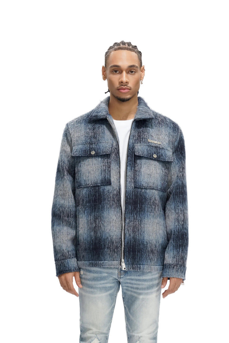 TRNCHS| BLAZE MOHAIR ZIPPER JACKET