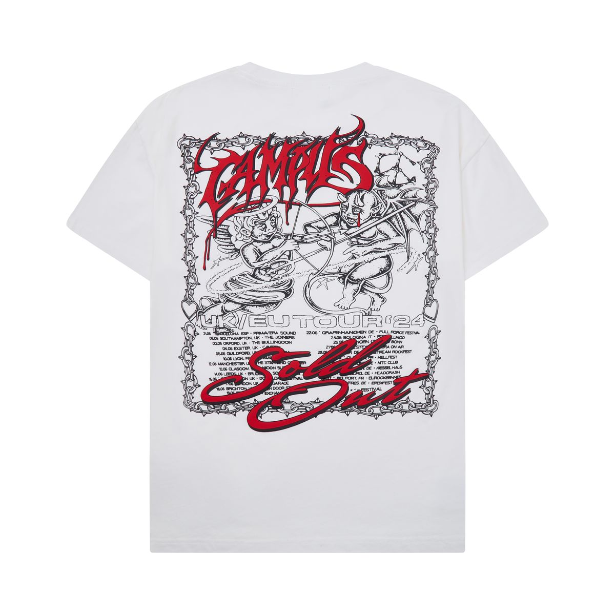 CAMPUS GOODS| TOUR TEE WHITE