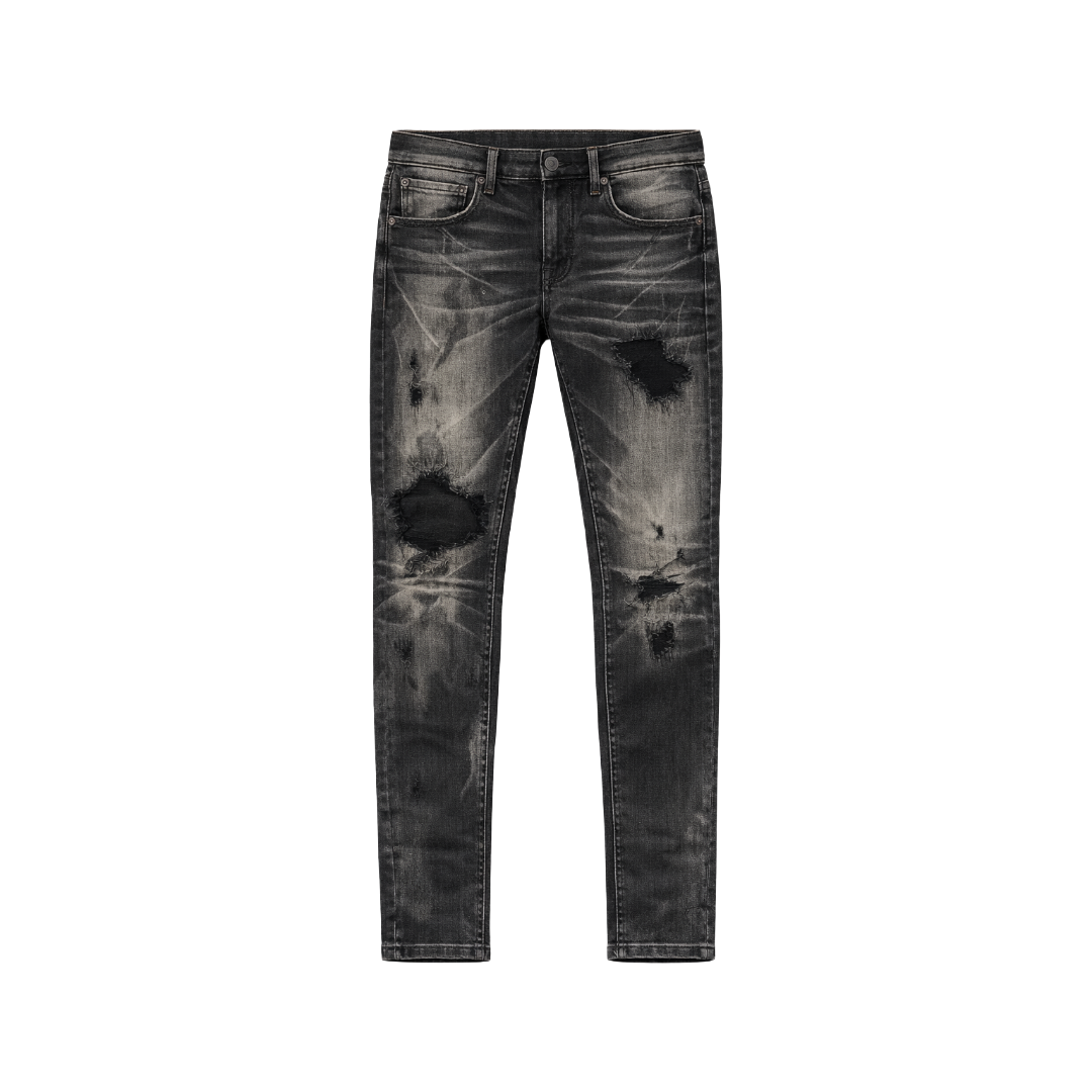 EMBELLISH| DAVID SKINNY GREY WASH JEANS