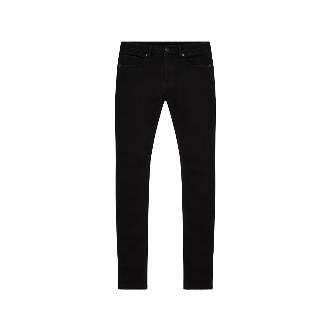 EMBELLISH| DAVID SKINNY JET BLACK JEANS