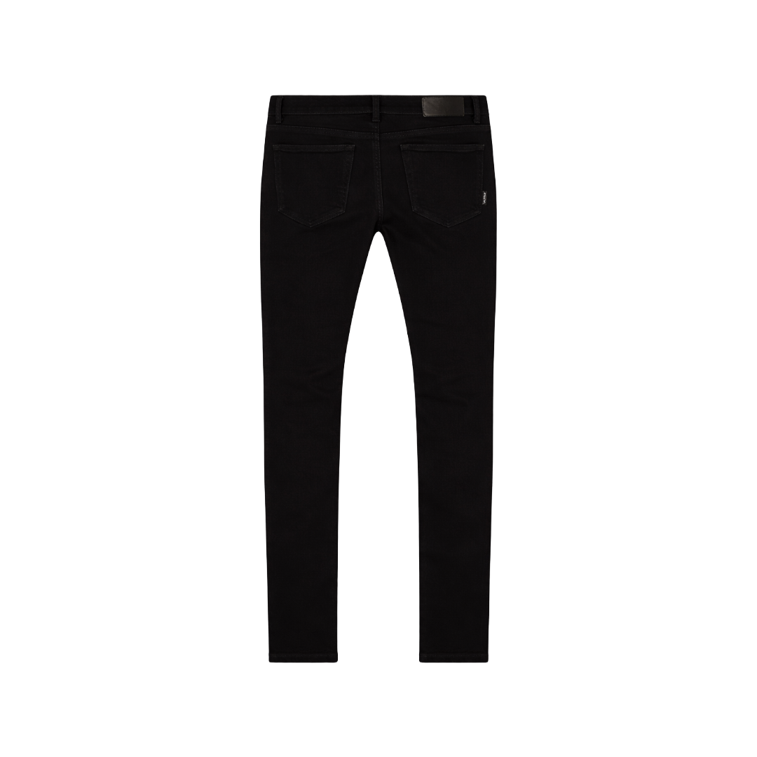 EMBELLISH| DAVID SKINNY JET BLACK JEANS