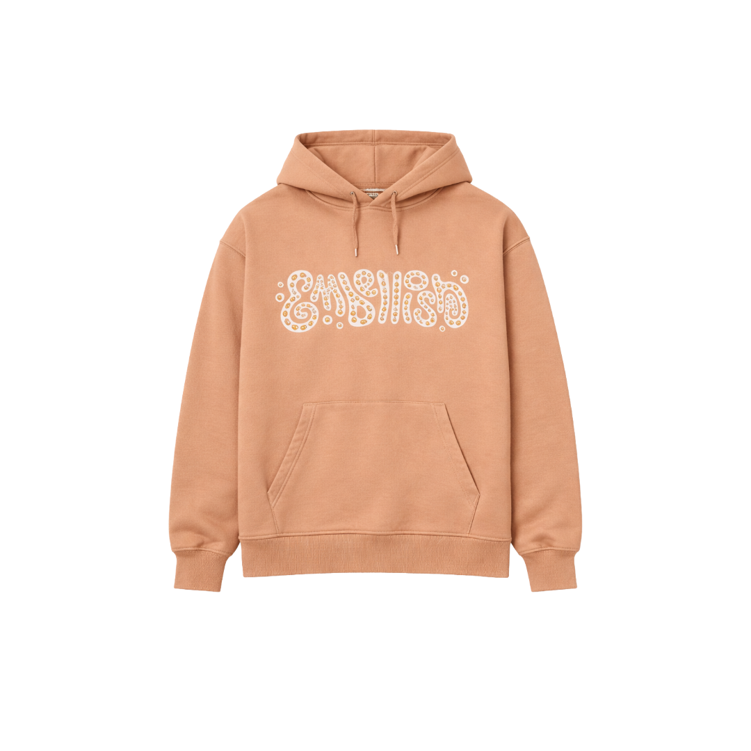 EMBELLISH| RIVET HOODIE DESERT SAND