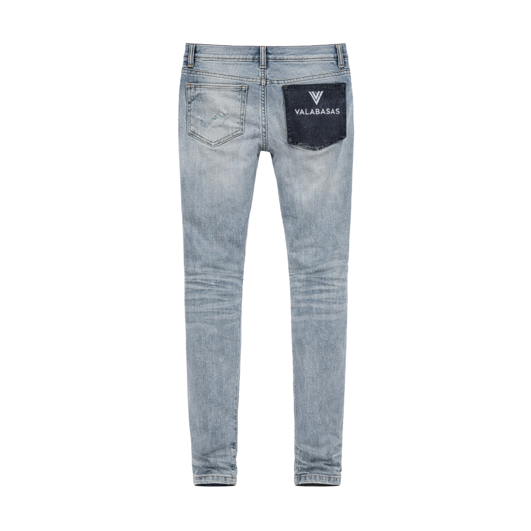 VALABASAS| SLEDGE LT BLUE DENIM