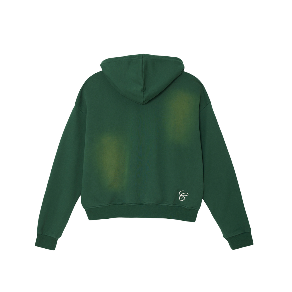 AZVA| HIDDEN CRYSTAL ZIP HOODIE