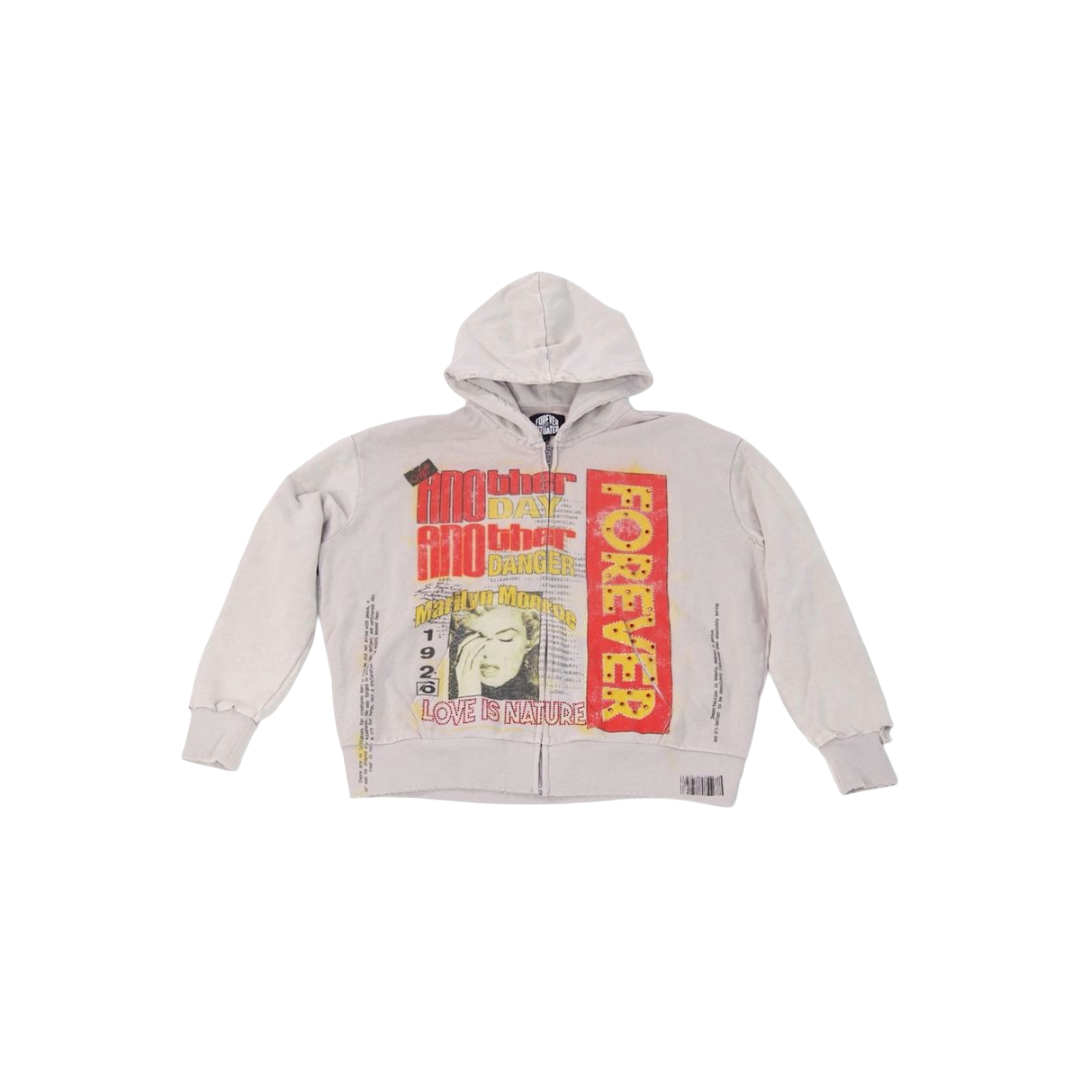 FOREVER SITUATED| FOREVER LOVE DANGER ZIP UP HOODIE