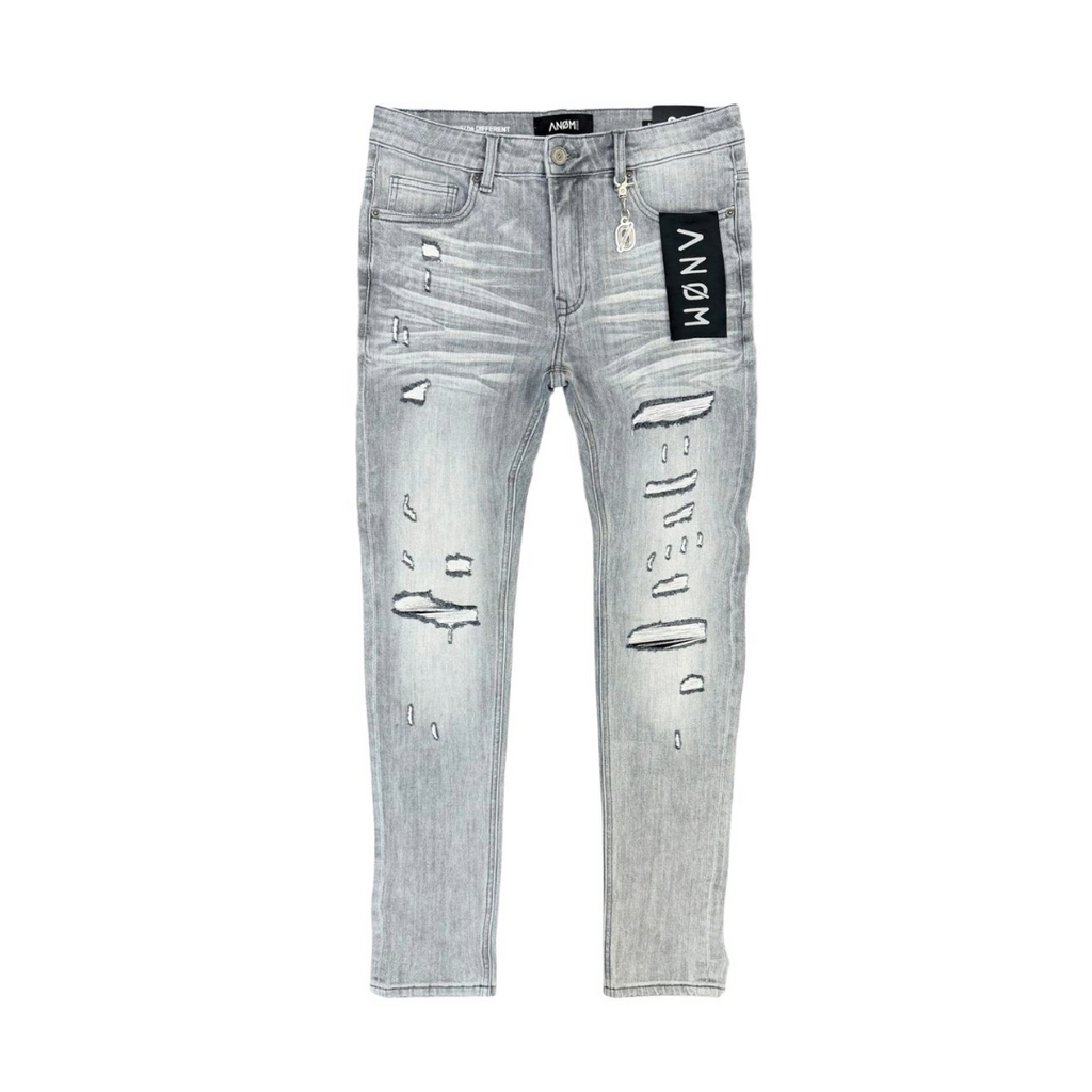 ANOM| MIRE LIGHT GREY WASH JEANS