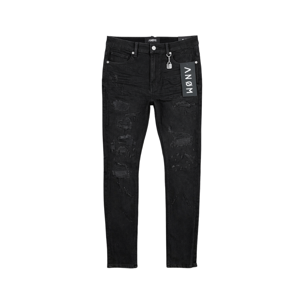 ANOM| CRYPTIC JET BLACK JEANS