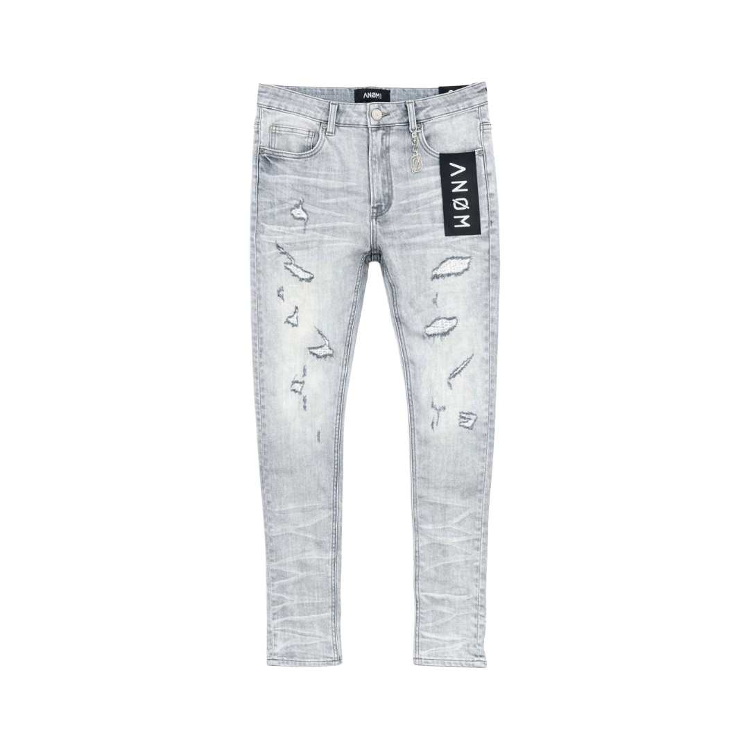ANOM| RIFT LIGHT GREY WASH JEANS