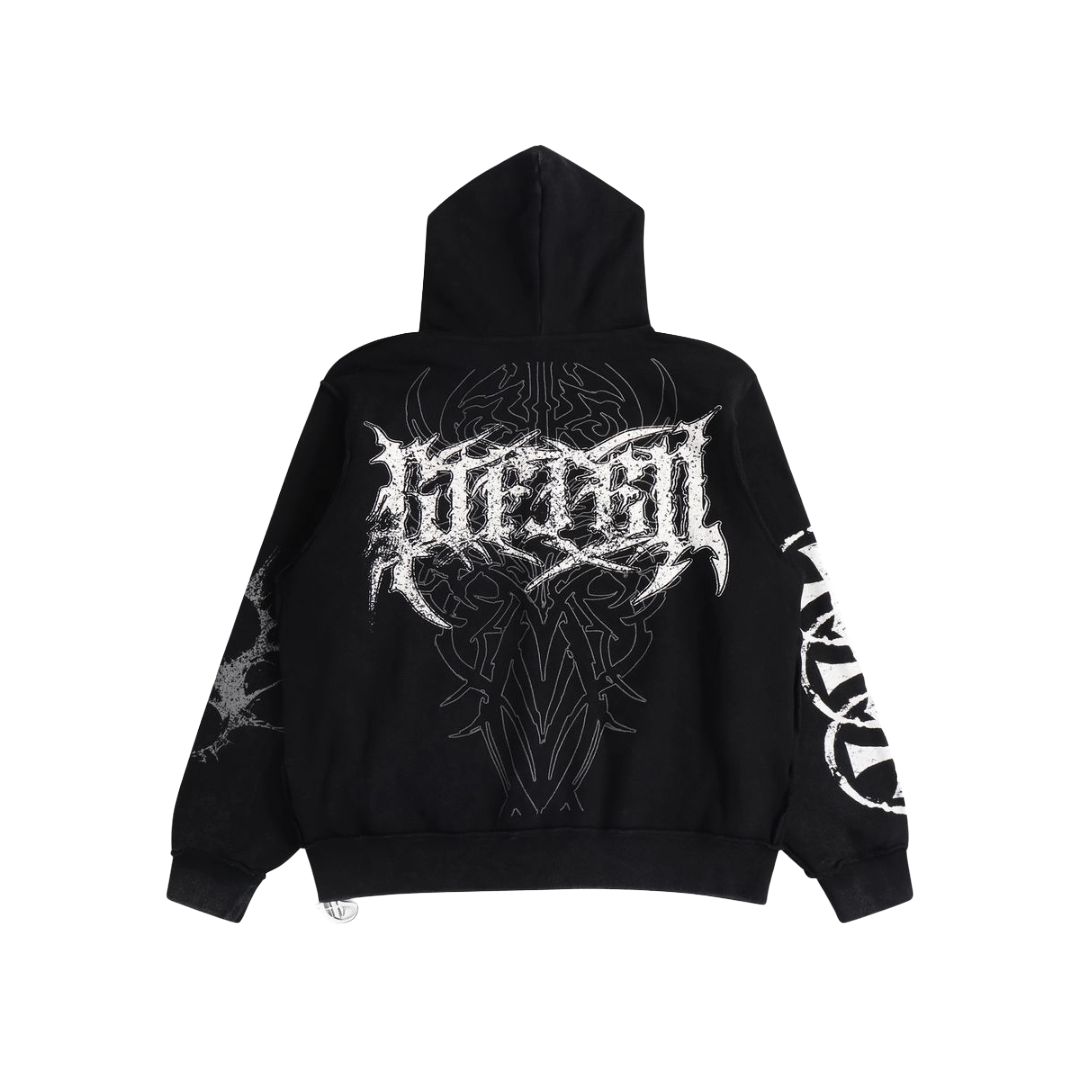 GFTD LA| RAGE BLACK HOODIE