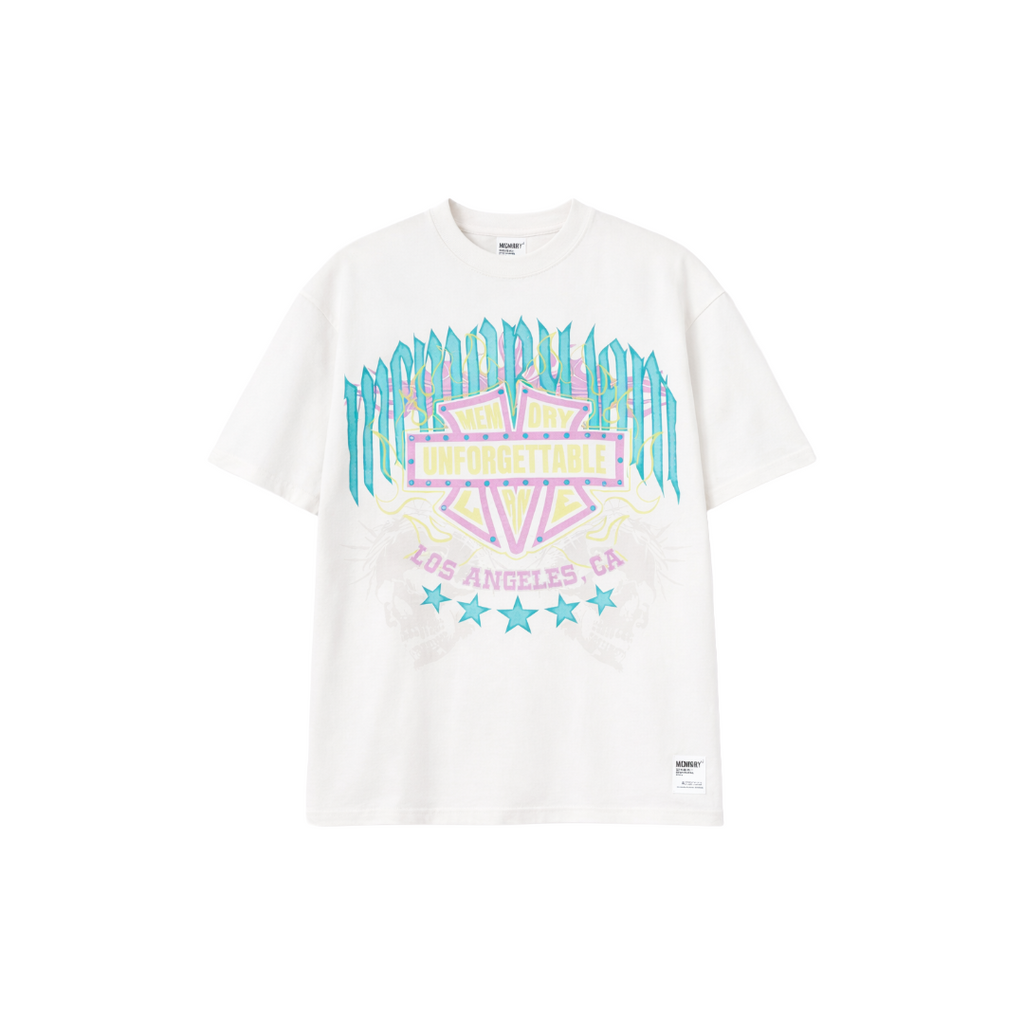 MEMORY LANE| UNFORGETTABLE SHIELD TEE ANTIQUE WHITE