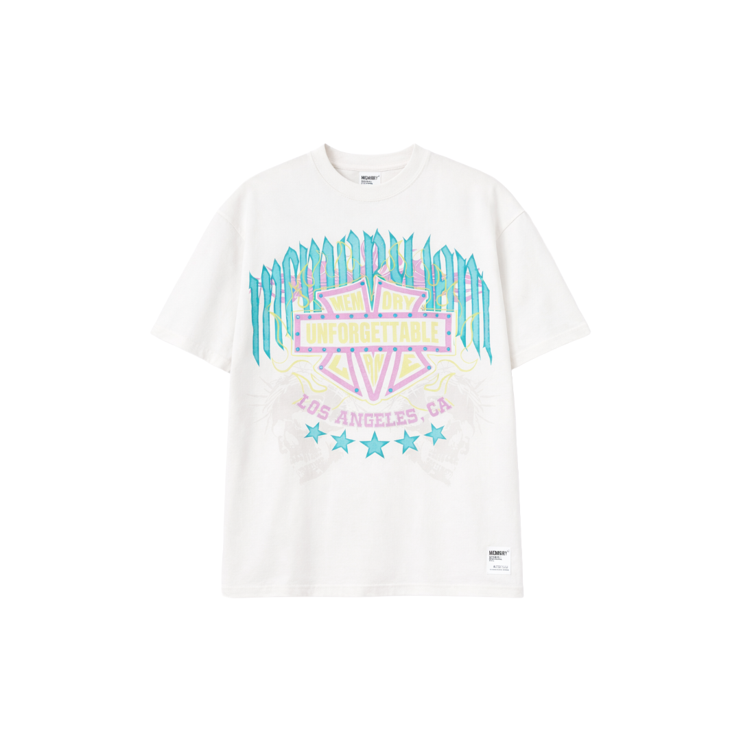 MEMORY LANE| UNFORGETTABLE SHIELD TEE ANTIQUE WHITE