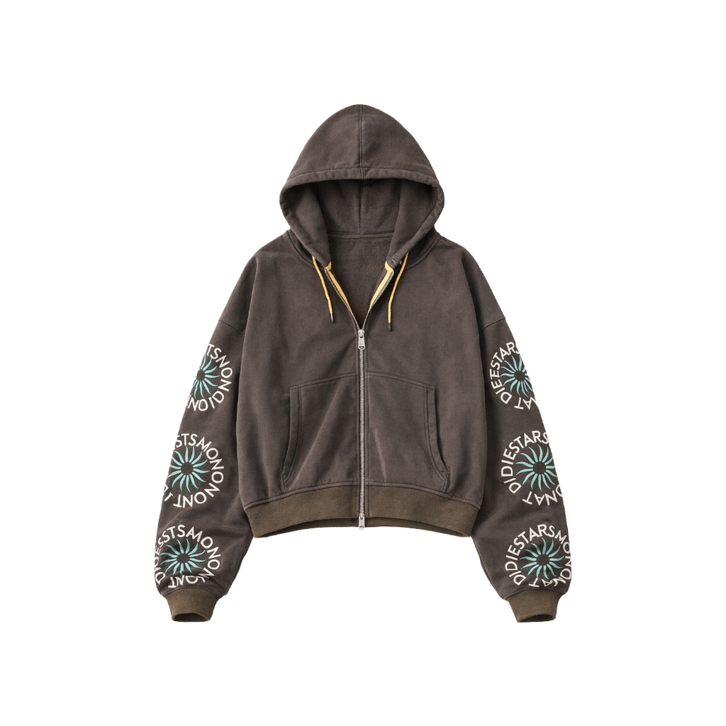 DSM| SOL FULL ZIP HOODIE VINTAGE BLACK