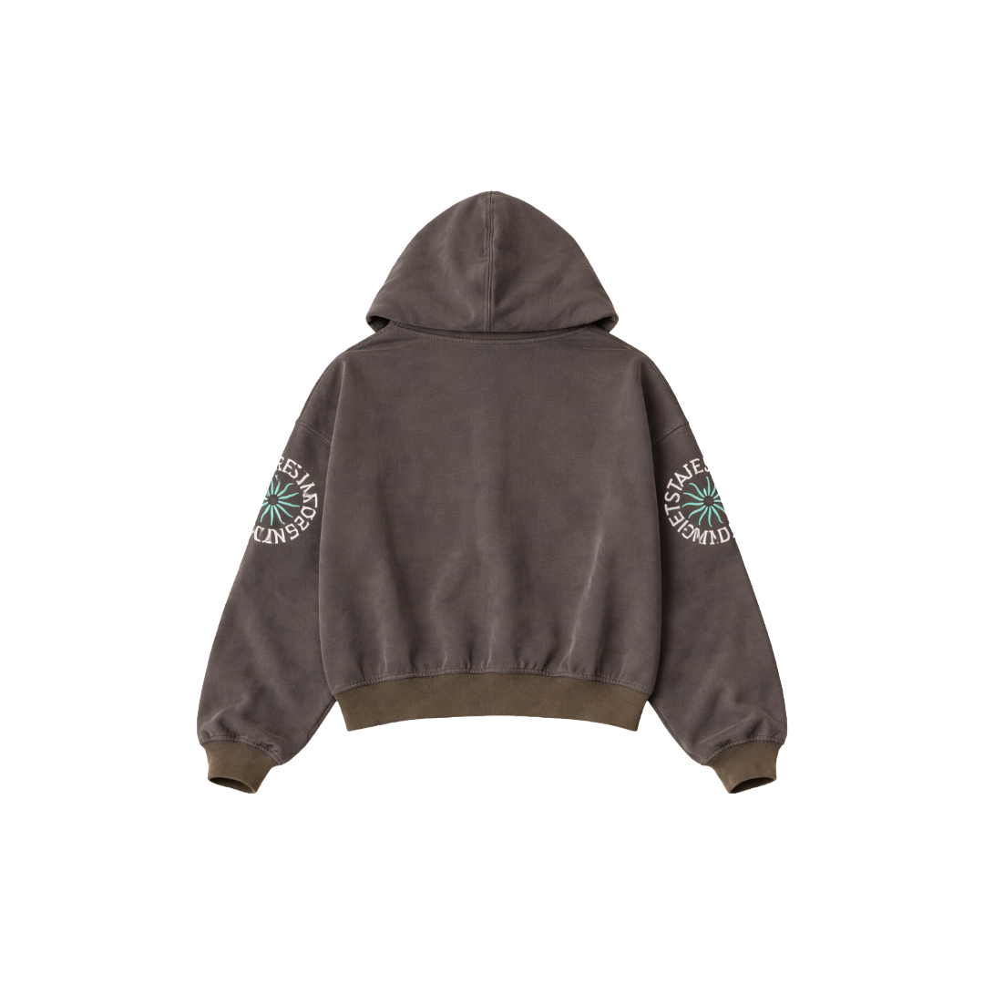 DSM| SOL FULL ZIP HOODIE VINTAGE BLACK