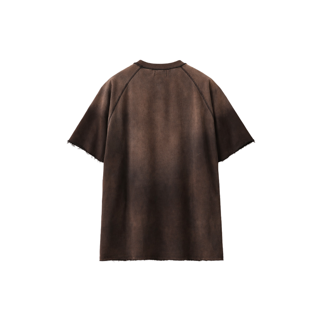 DSM| SKULL HALF SLEEVE VINTAGE BLACK TEE