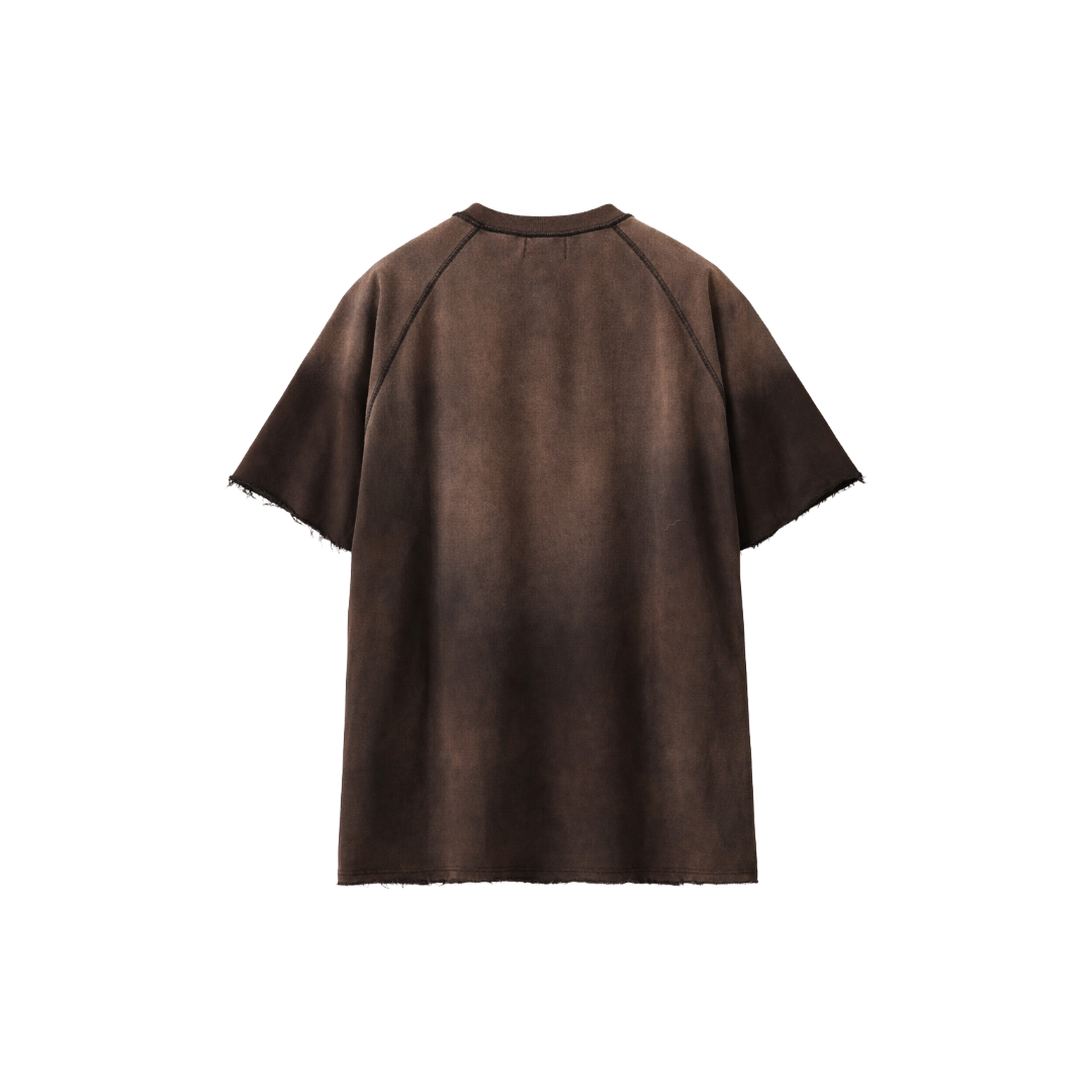 DSM| SKULL HALF SLEEVE VINTAGE BLACK TEE