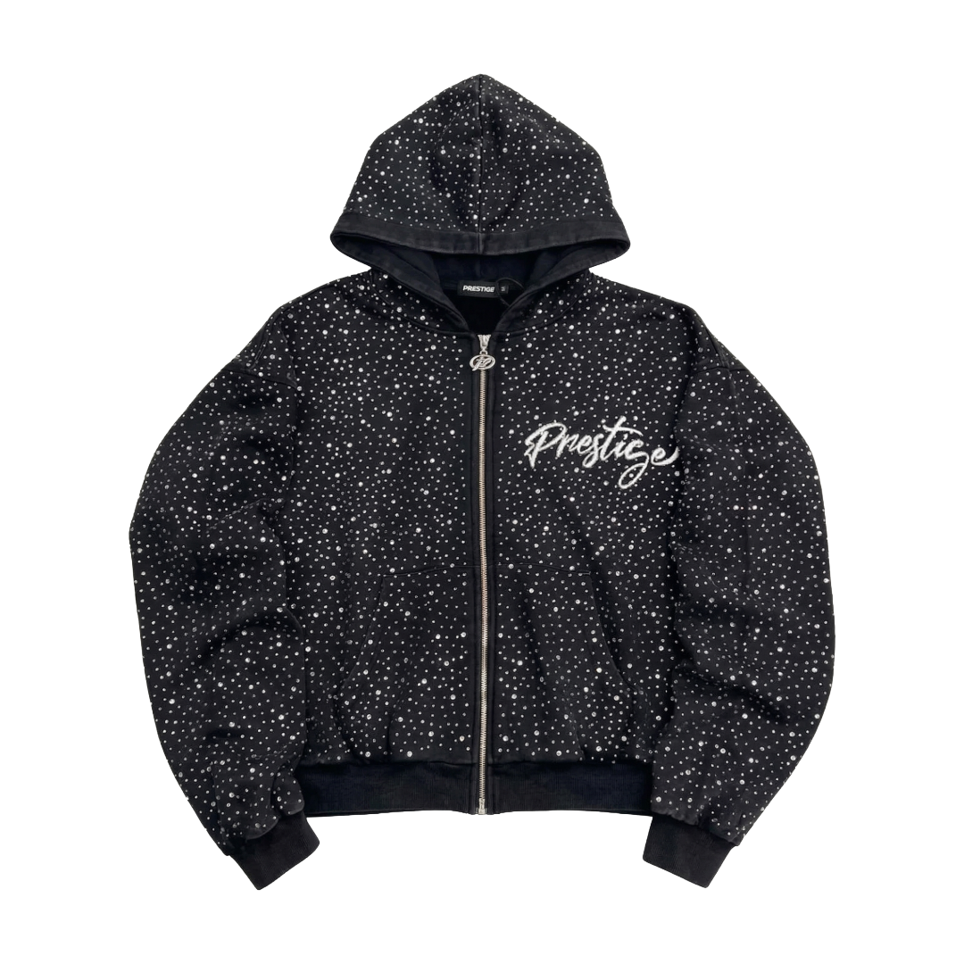 PRESTIGE| DIAMOND HOODIE BLACK