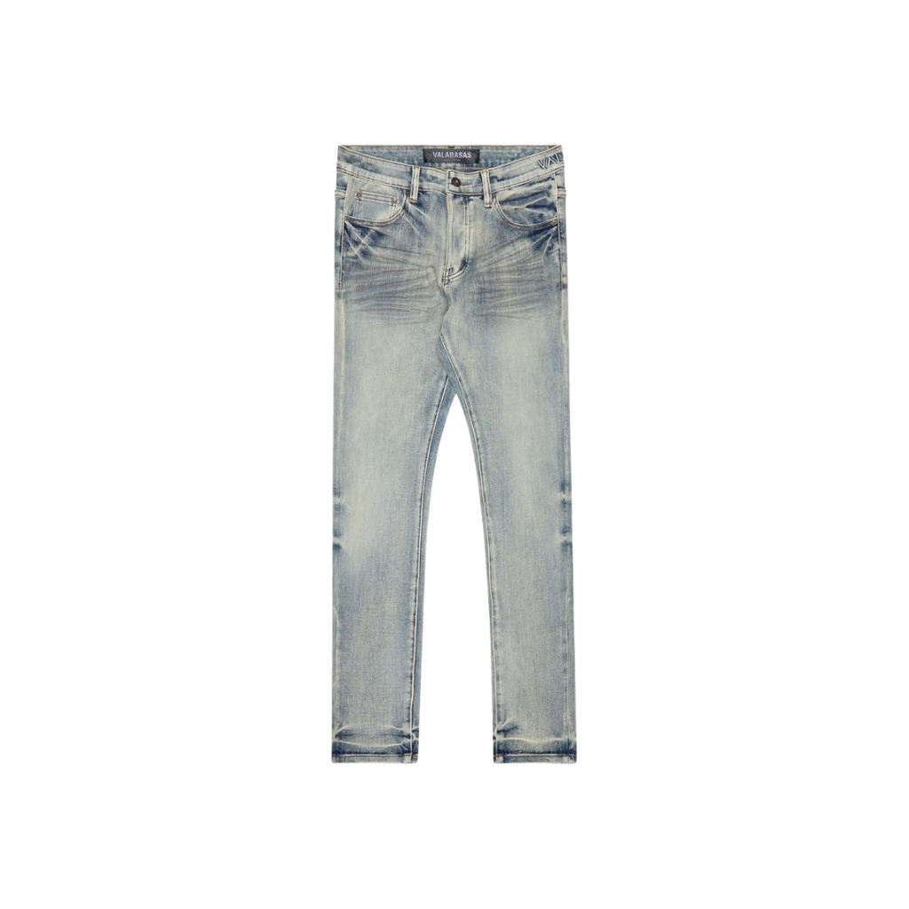 VALABASAS| MR.FLEX SKINNY DENIM LT BLUE WASHED