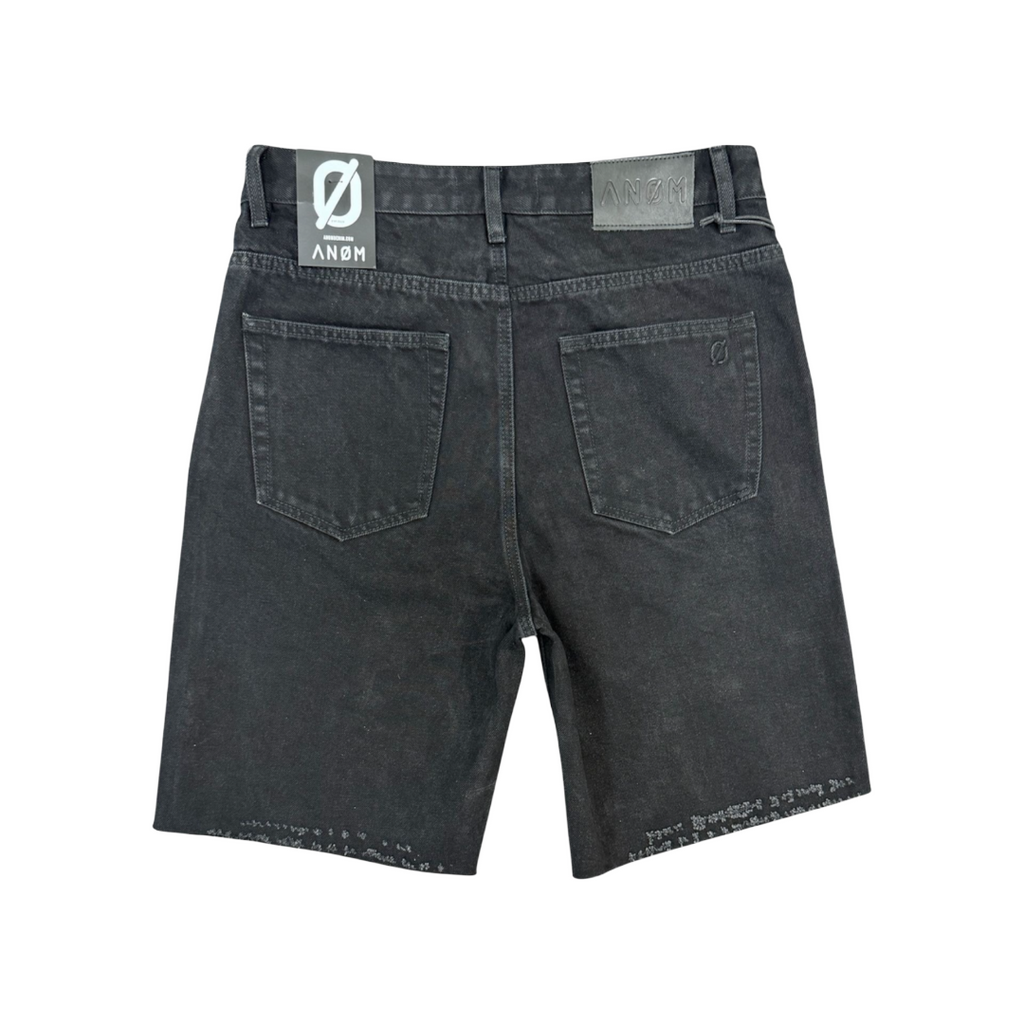 ANOM| FRAME DENIM SHORTS JET BLACK