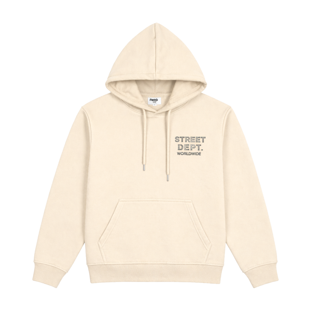 FWRD| KIDS CRYSTAL STREET DEPT HOODIE CREAM
