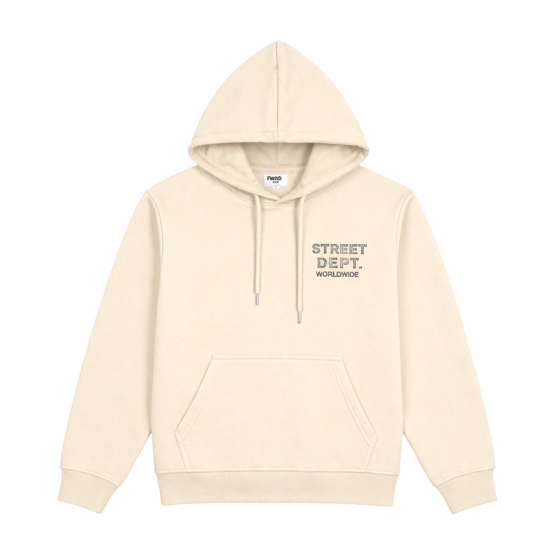 FWRD| KIDS CRYSTAL STREET DEPT HOODIE CREAM