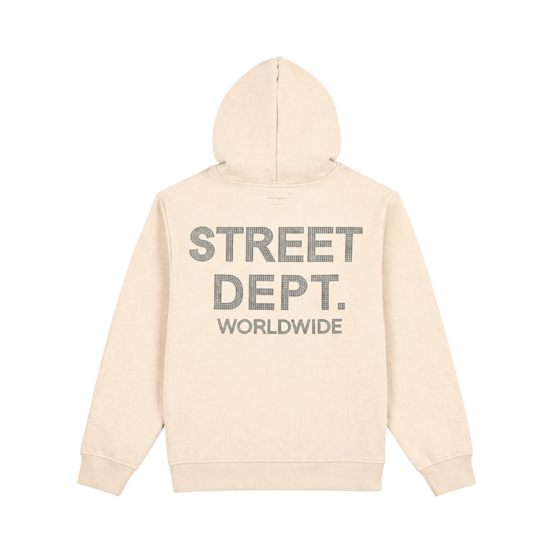 FWRD| KIDS CRYSTAL STREET DEPT HOODIE CREAM
